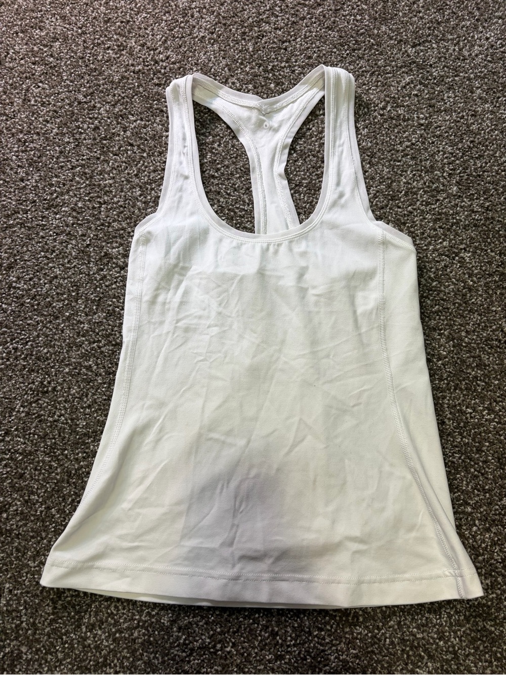 Storia White Racerback Tank Top
